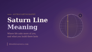 Saturn line astrocartography, a globe with a Saturn line running through it