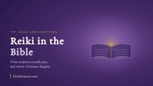 Open Bible with light rising from the pages, illustrating the question of Reiki in the Bible